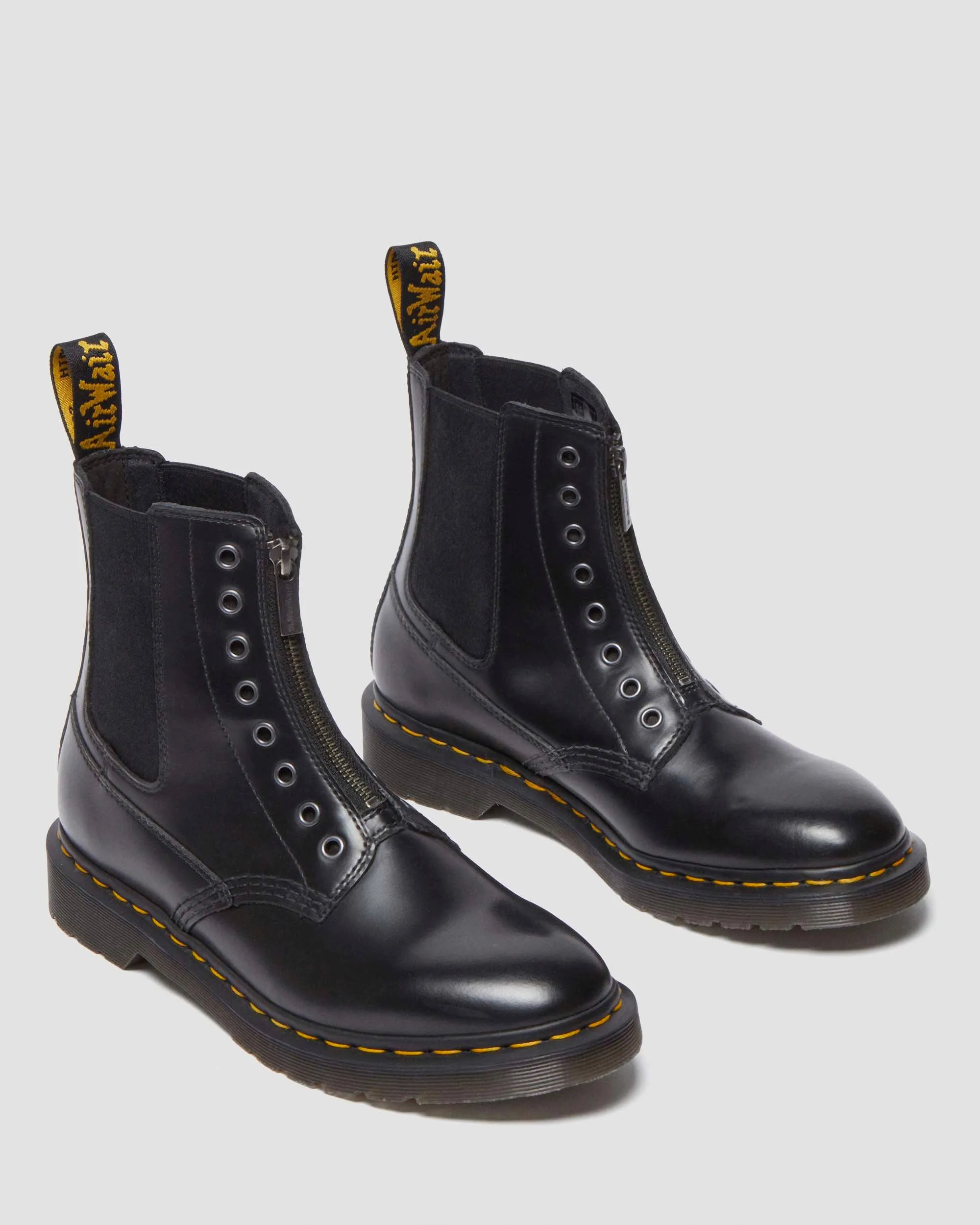 1460 Gusset Polished Smooth Leather Ankle Boots