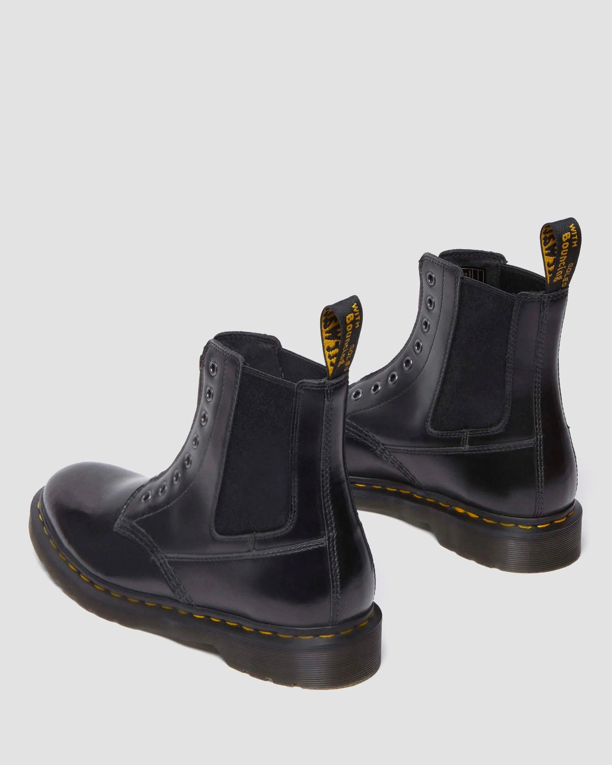 1460 Gusset Polished Smooth Leather Ankle Boots