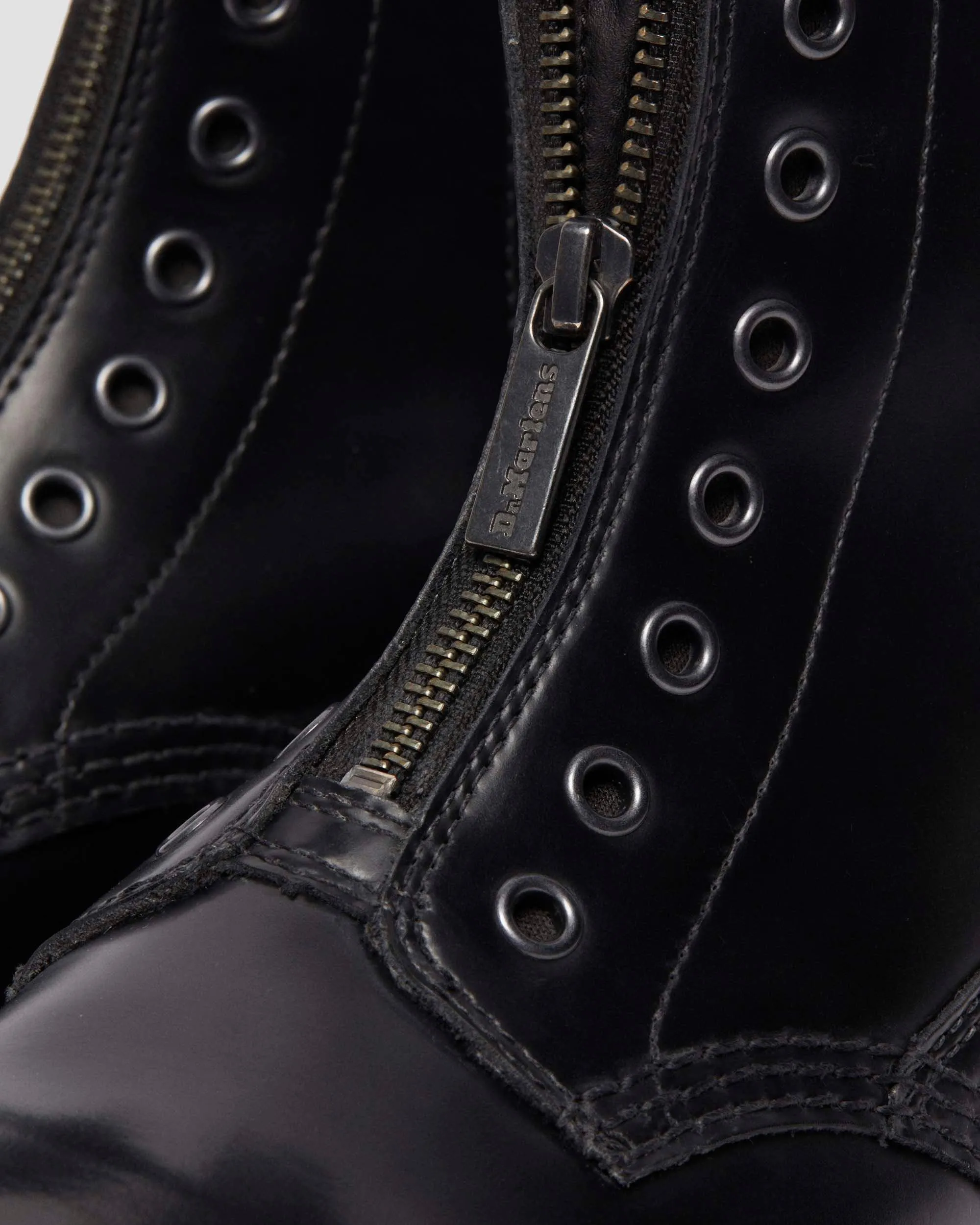 1460 Gusset Polished Smooth Leather Ankle Boots