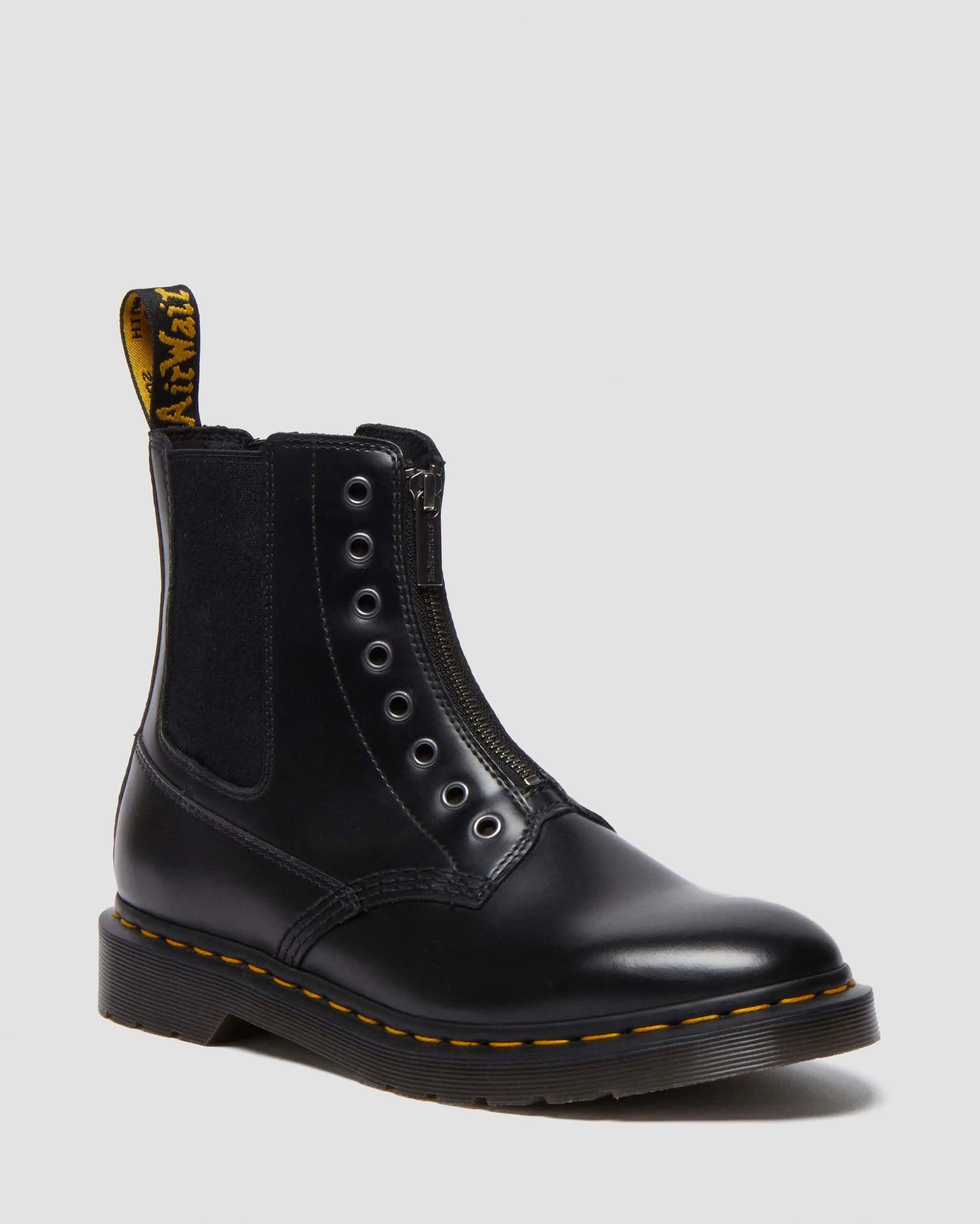 1460 Gusset Polished Smooth Leather Ankle Boots