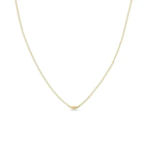 14k Itty Bitty Feather Necklace