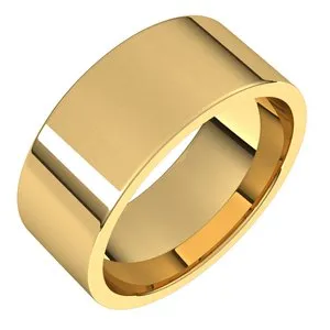 14K Rose 8 mm Flat Comfort Fit Light Band Size 4.5