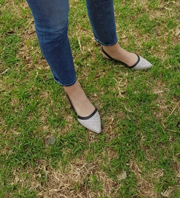 #15 Leoprd print & Black leather Flats