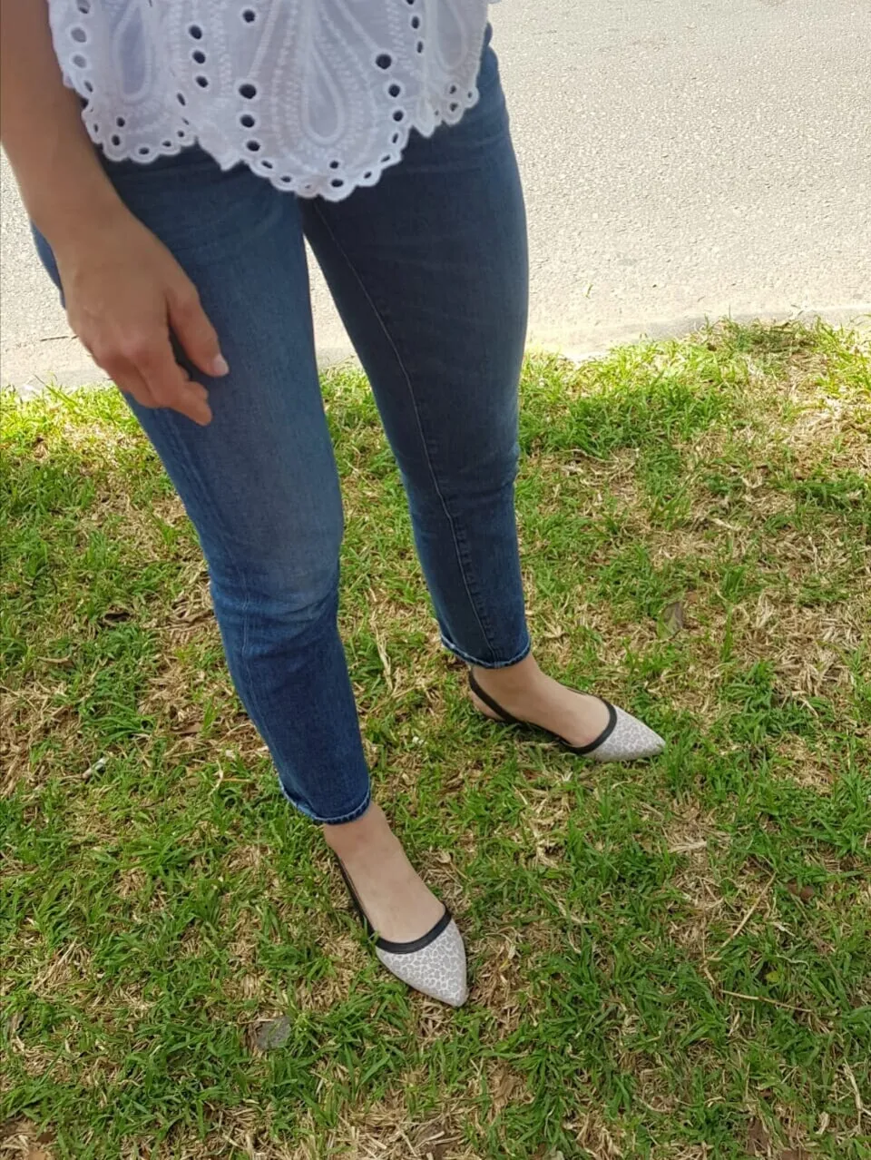 #15 Leoprd print & Black leather Flats