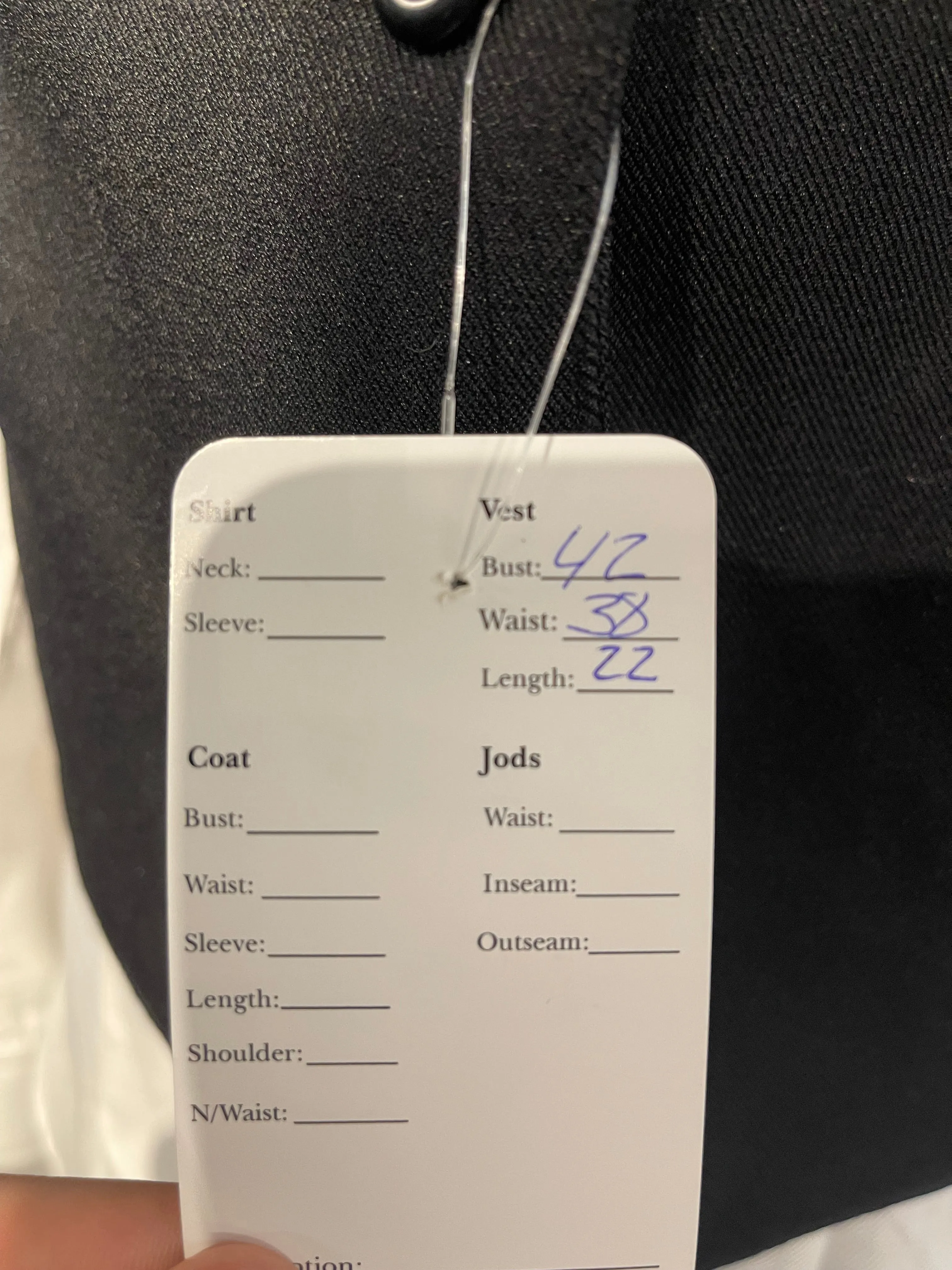 18R Black Poly Vest