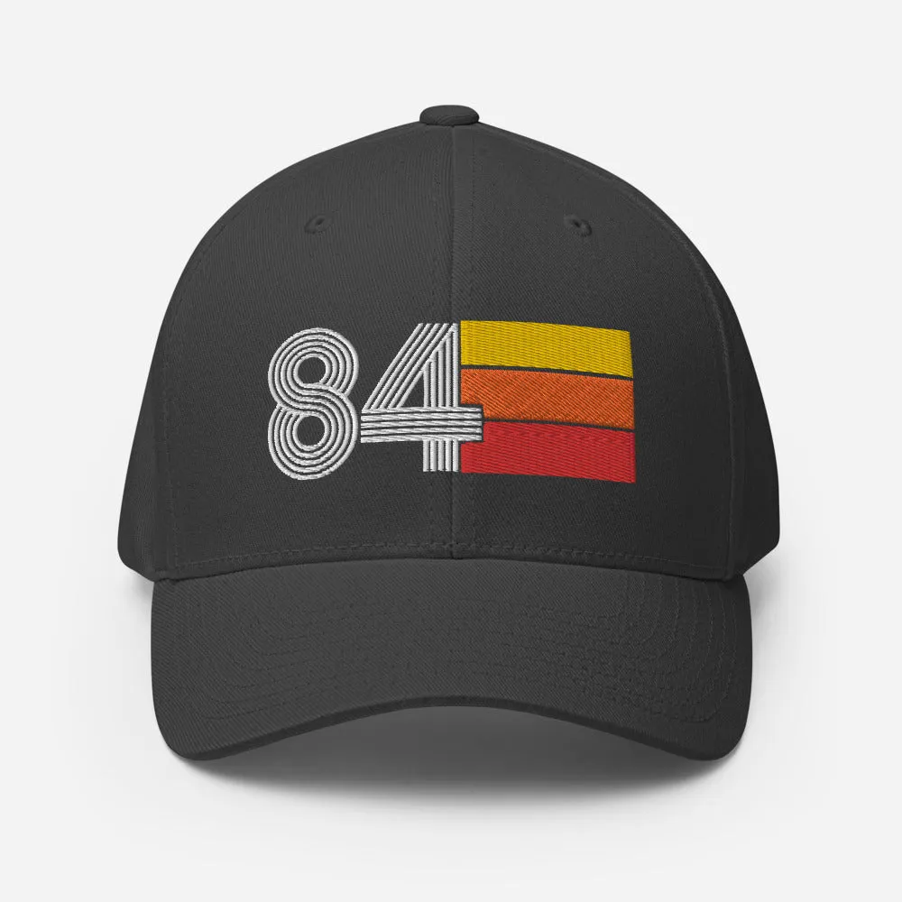 84 1984 fitted baseball cap