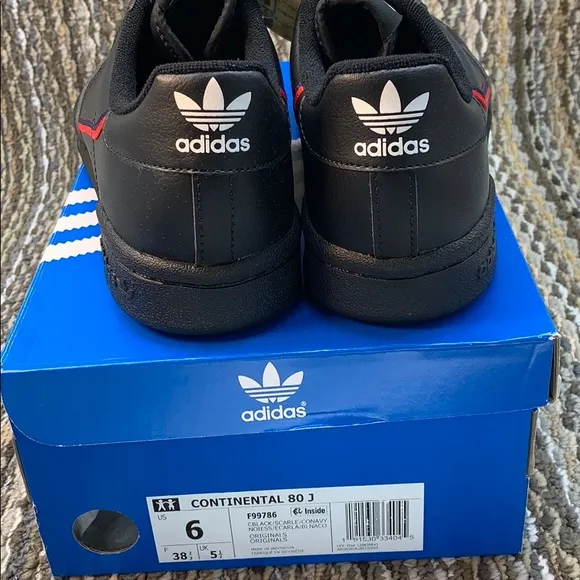 Adidas Originals Continental 80 J Trainers Size 6