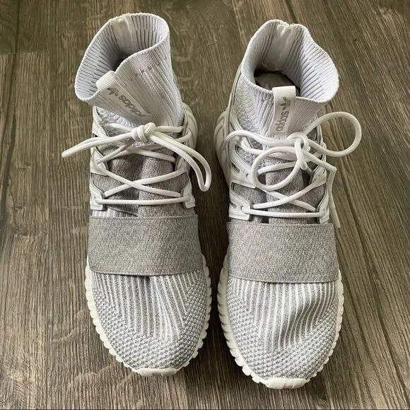 adidas Originals Tubular Doom Primeknit Trainers In Grey BY3553