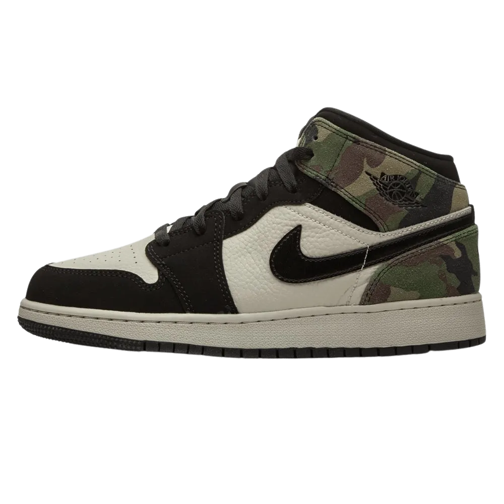 Air Jordan 1 Mid SE GS 'Camo'