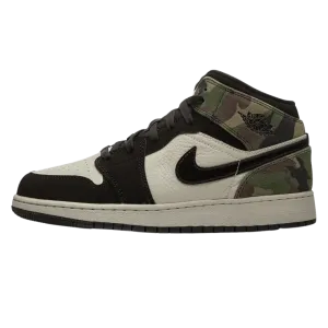 Air Jordan 1 Mid SE GS 'Camo'