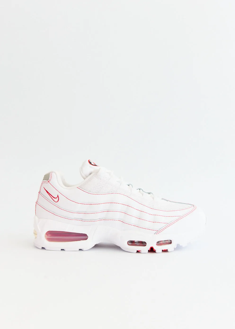 Air Max 95 OG 'White University Red' Sneakers
