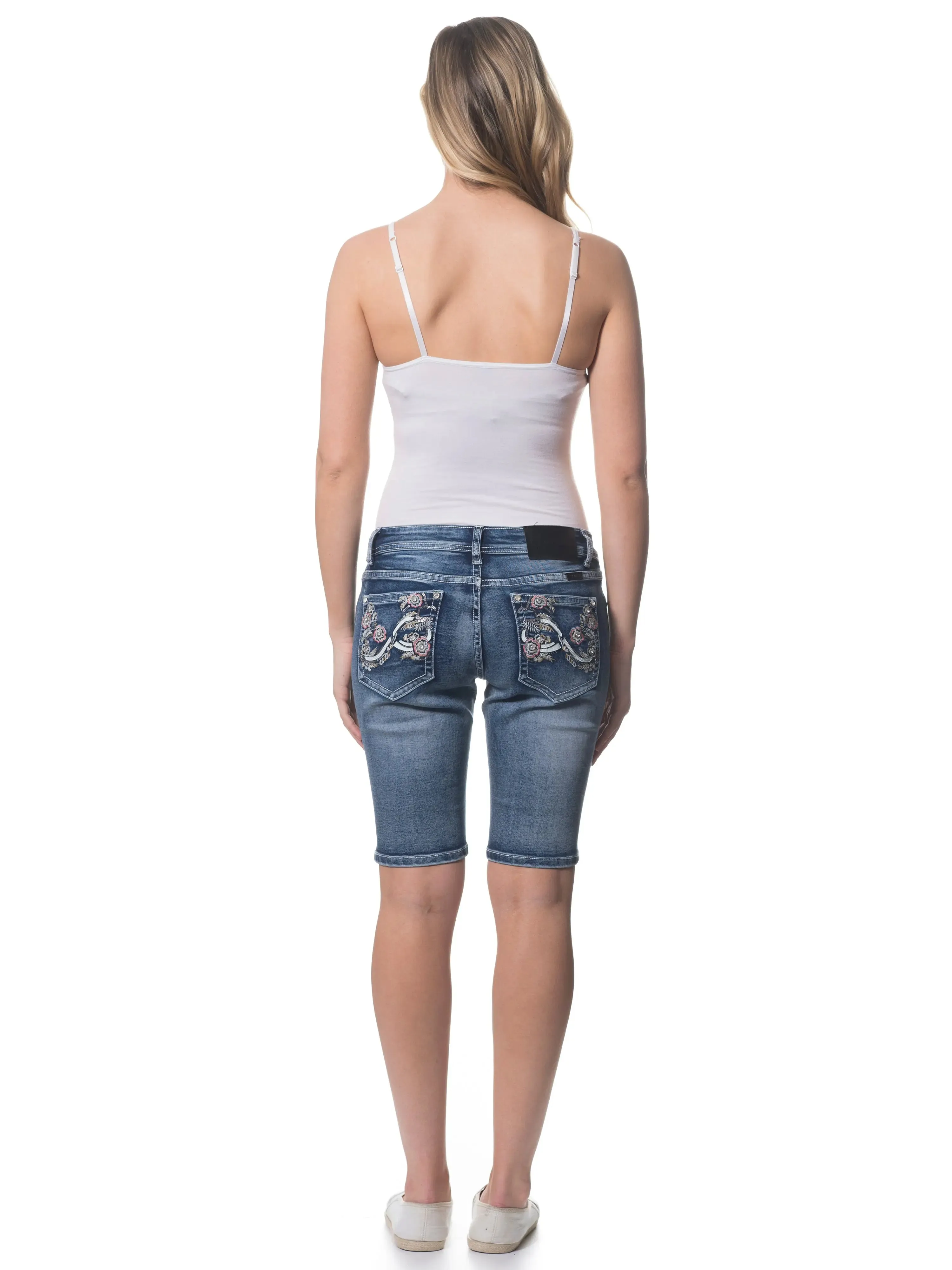 Amelia Fitted Denim Shorts