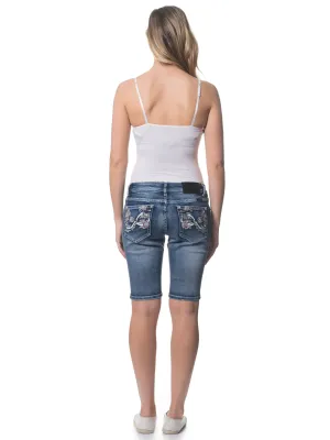 Amelia Fitted Denim Shorts