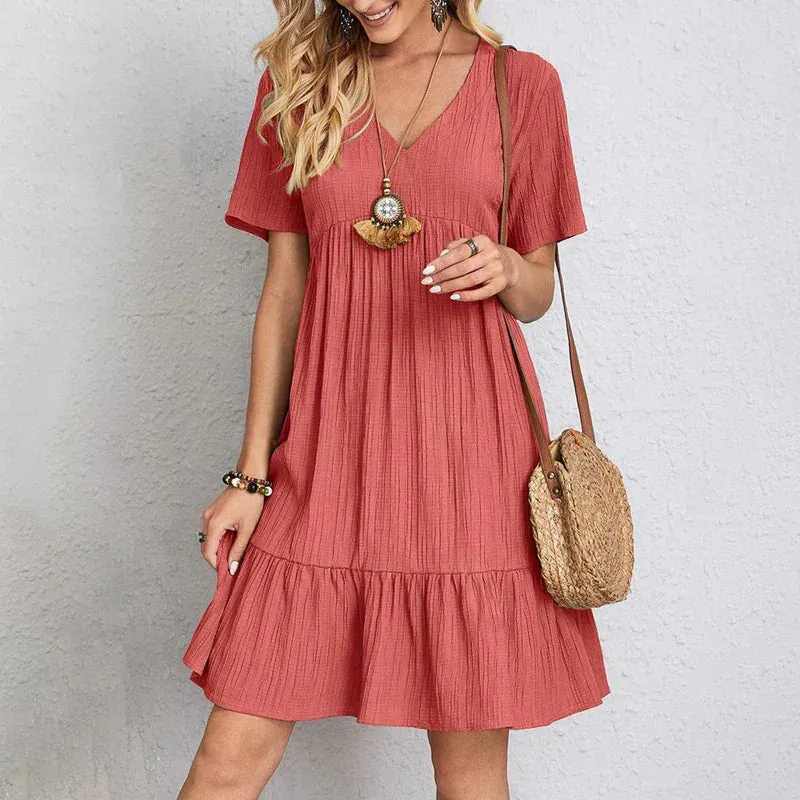 Audrey | Flowing & flattering pleated dress