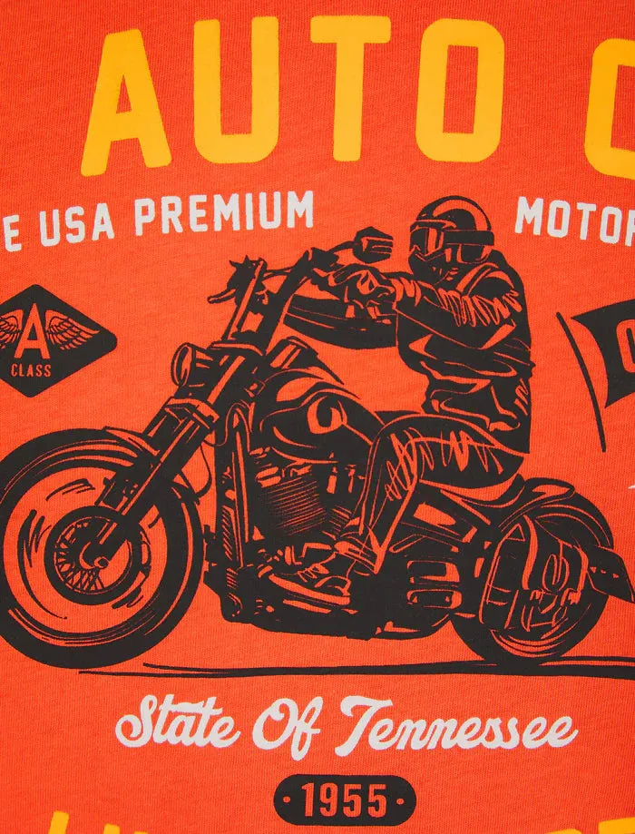 Auto City Tee Hot Coral