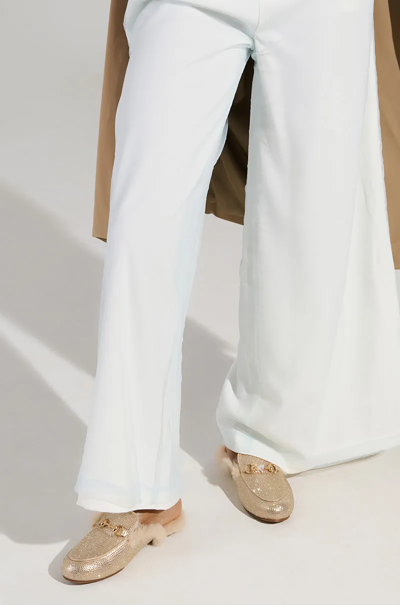 AZALEA WANG TIRAMISU TAN FUR FOOTBED LOAFER