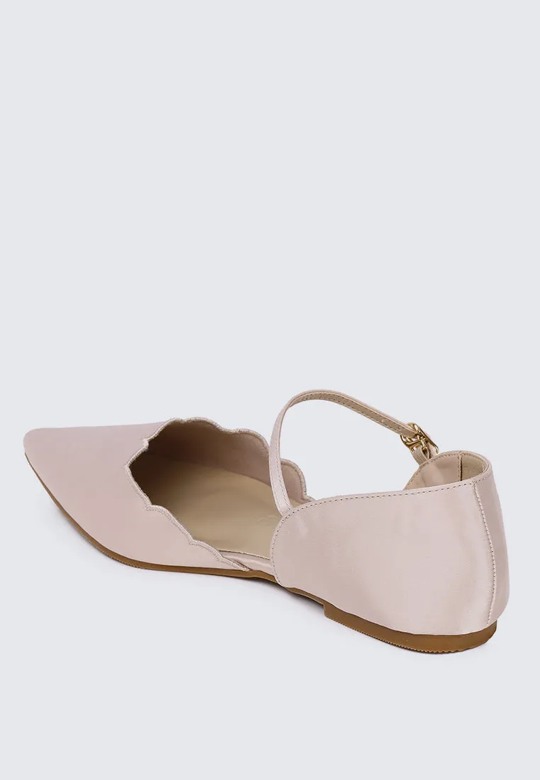 Azzurra Comfy Ballerina In Beige