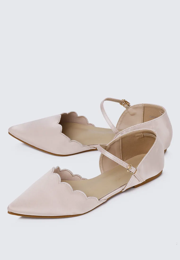 Azzurra Comfy Ballerina In Beige