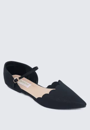 Azzurra Comfy Ballerina In Black