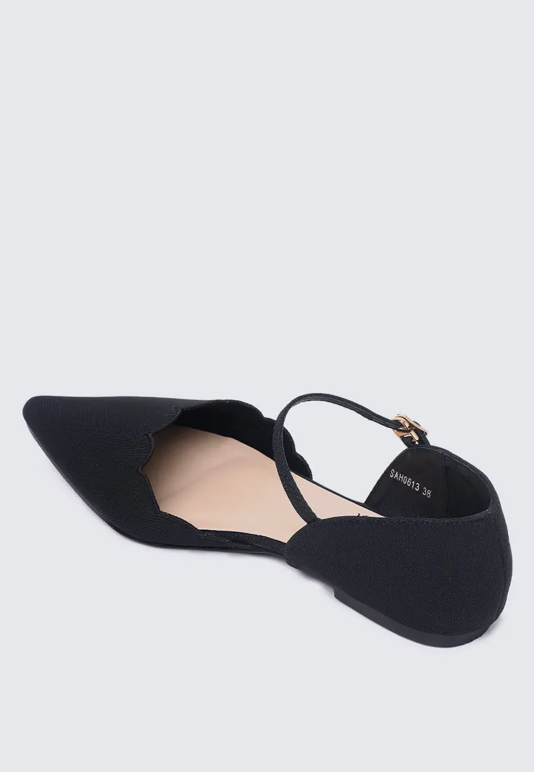 Azzurra Comfy Ballerina In Black