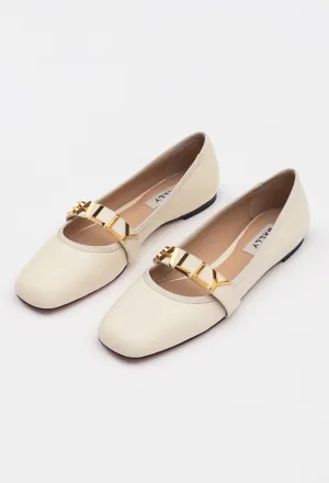 Bally Logo Ballet Flats