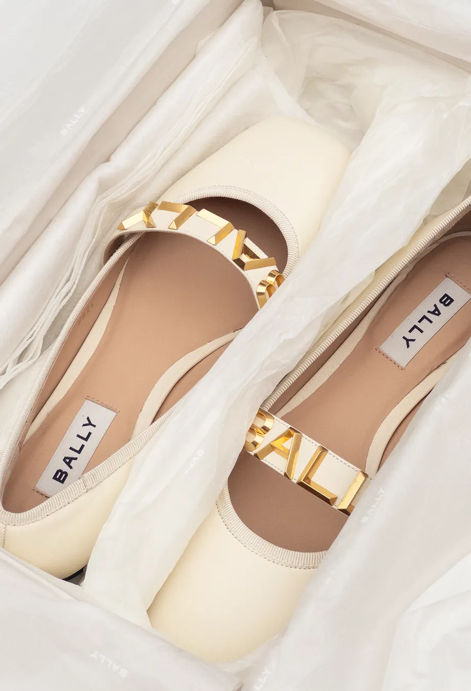 Bally Logo Ballet Flats