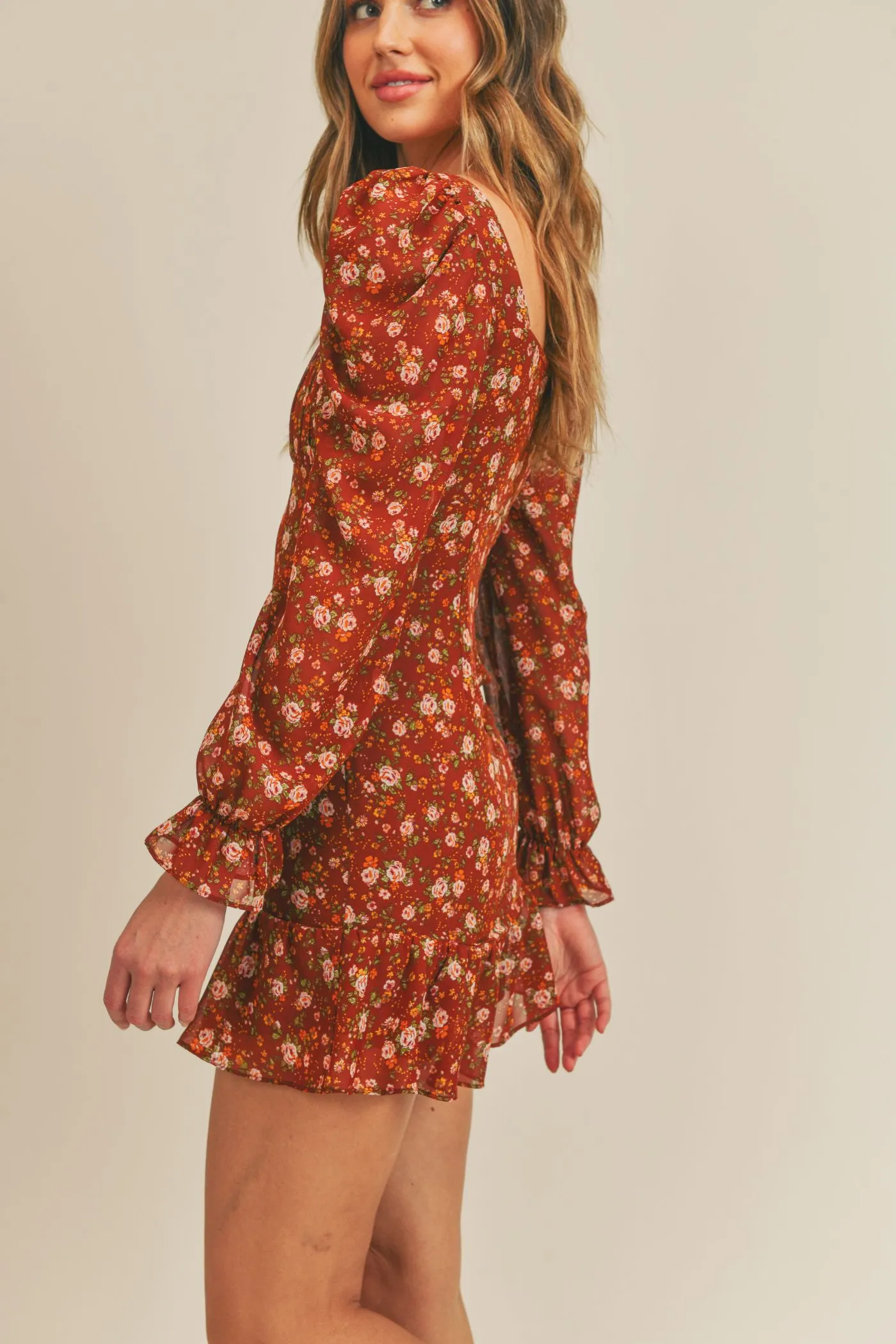 Barn Dance Ruffled Mini Dress