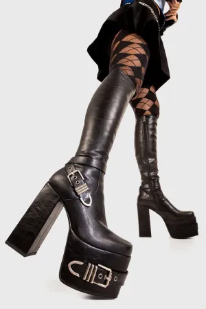 Blair Wide Calf Platform Knee High Boots