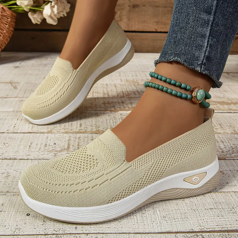 Breathable and Quick-Drying Knitted Espadrilles for Women