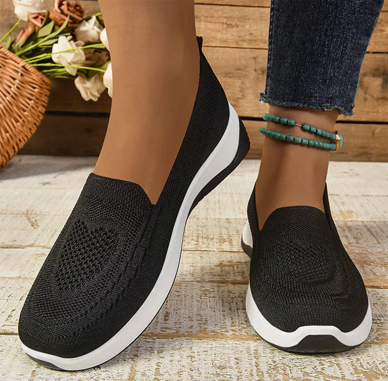 Breathable and Quick-Drying Knitted Espadrilles for Women