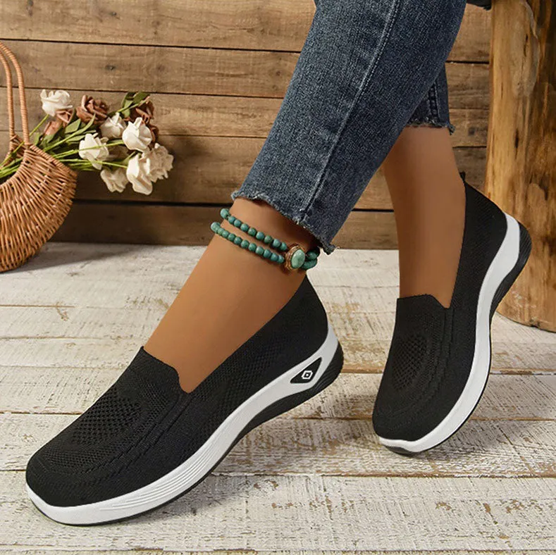 Breathable and Quick-Drying Knitted Espadrilles for Women