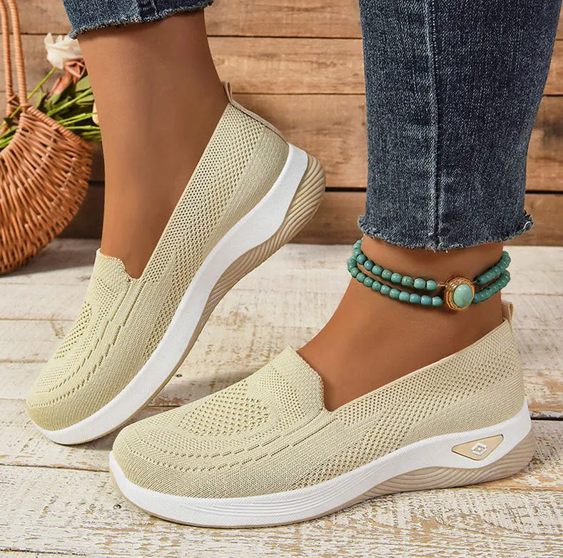 Breathable and Quick-Drying Knitted Espadrilles for Women