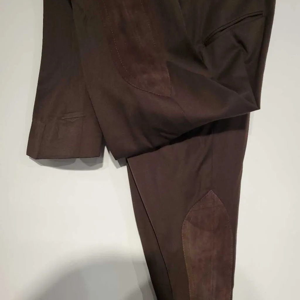 Brown Pleasure Jods With Suede (W. 25 INS. 36)
