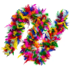 Chandelle Feather Boa - Lightweight - Rainbow Bright