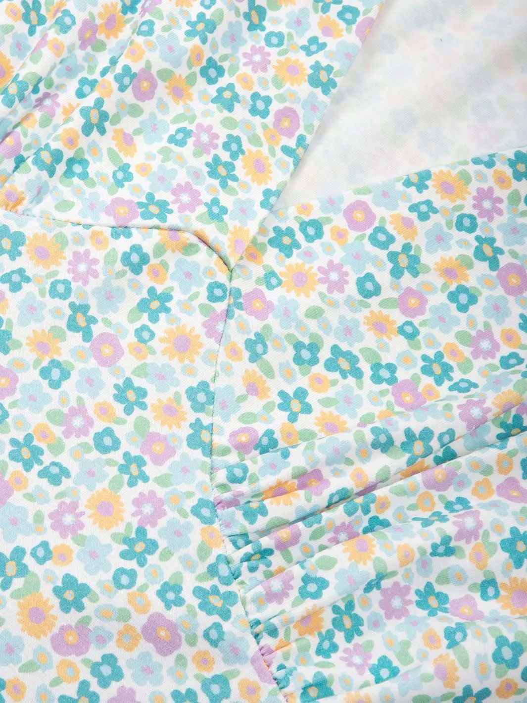 Cheselbourne jersey dress meadow ditsy soft