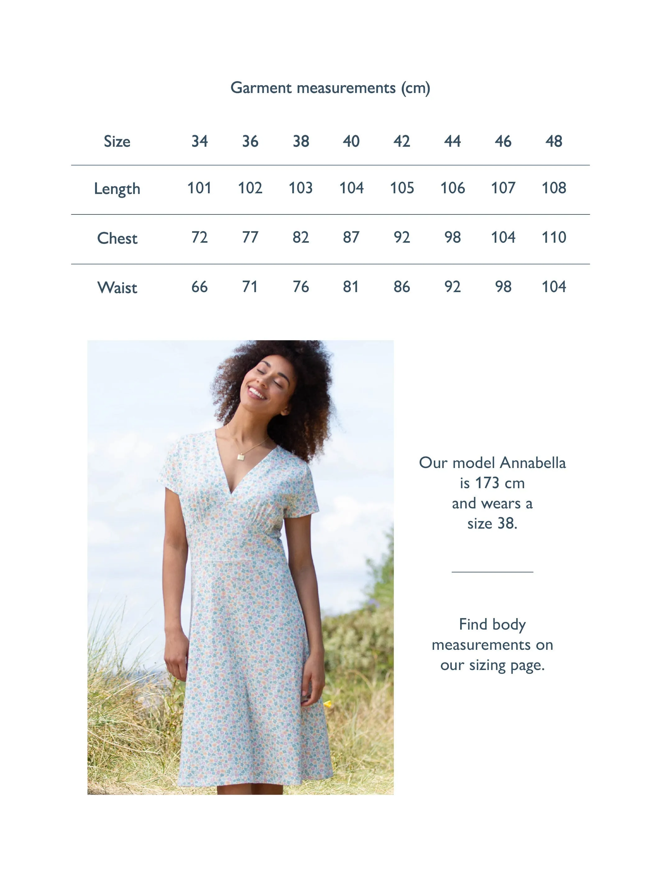 Cheselbourne jersey dress meadow ditsy soft