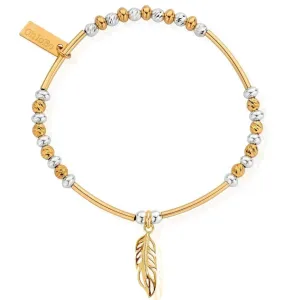 ChloBo Filigree Feather Bracelet - Two Tone