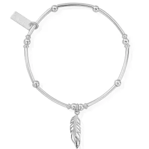 ChloBo Noodle Ball Filigree Feather Bracelet