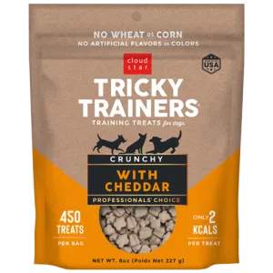 Cloud Star Tricky Trainers Chedder Flavor Crunchy Dog Treats