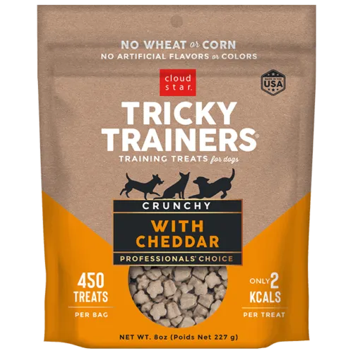 Cloud Star Tricky Trainers Chedder Flavor Crunchy Dog Treats