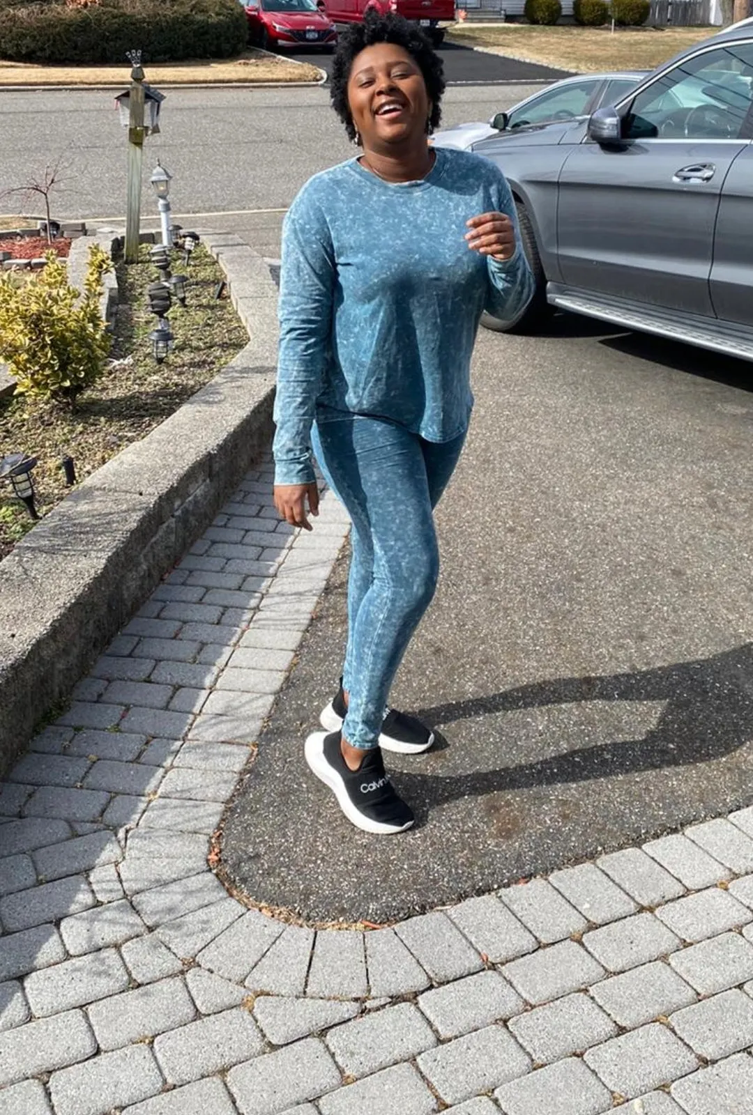 comfy long sleeve Top and leggings set