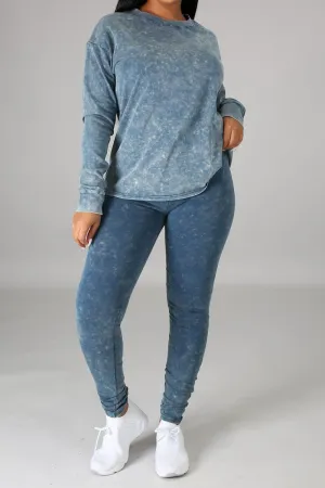 comfy long sleeve Top and leggings set