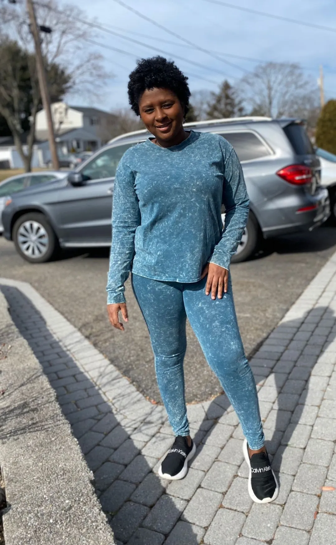 comfy long sleeve Top and leggings set