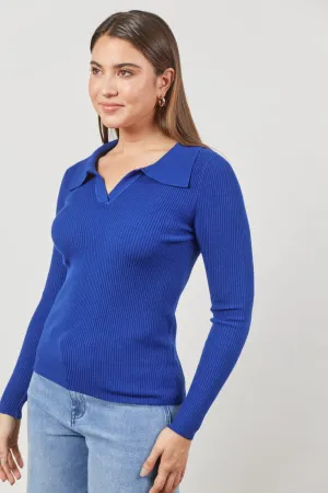 Cosmo Knit Top - Cobalt