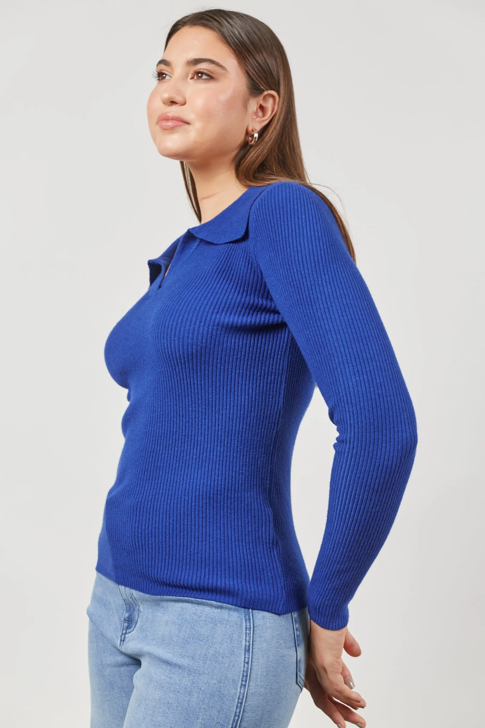 Cosmo Knit Top - Cobalt