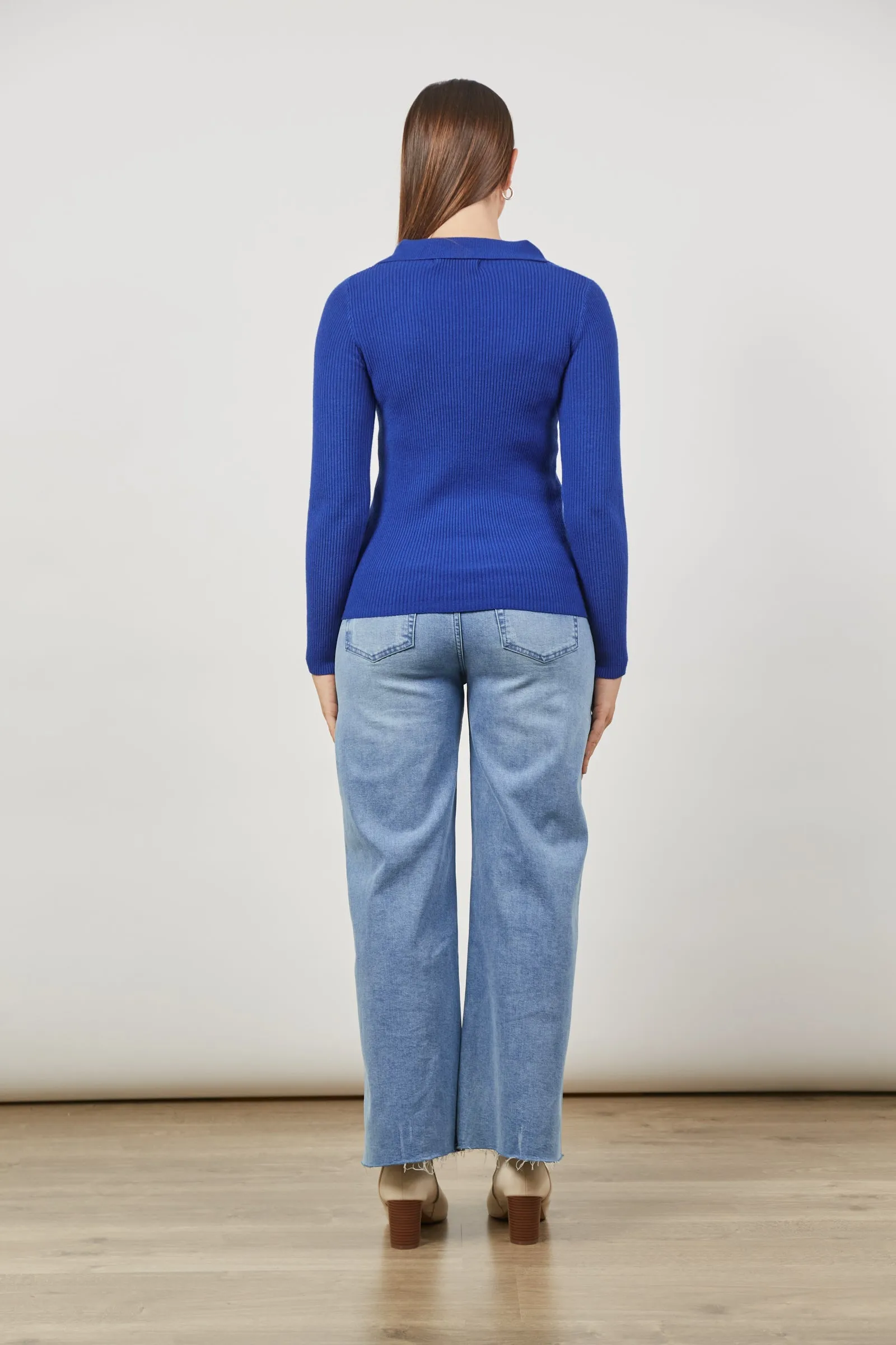 Cosmo Knit Top - Cobalt