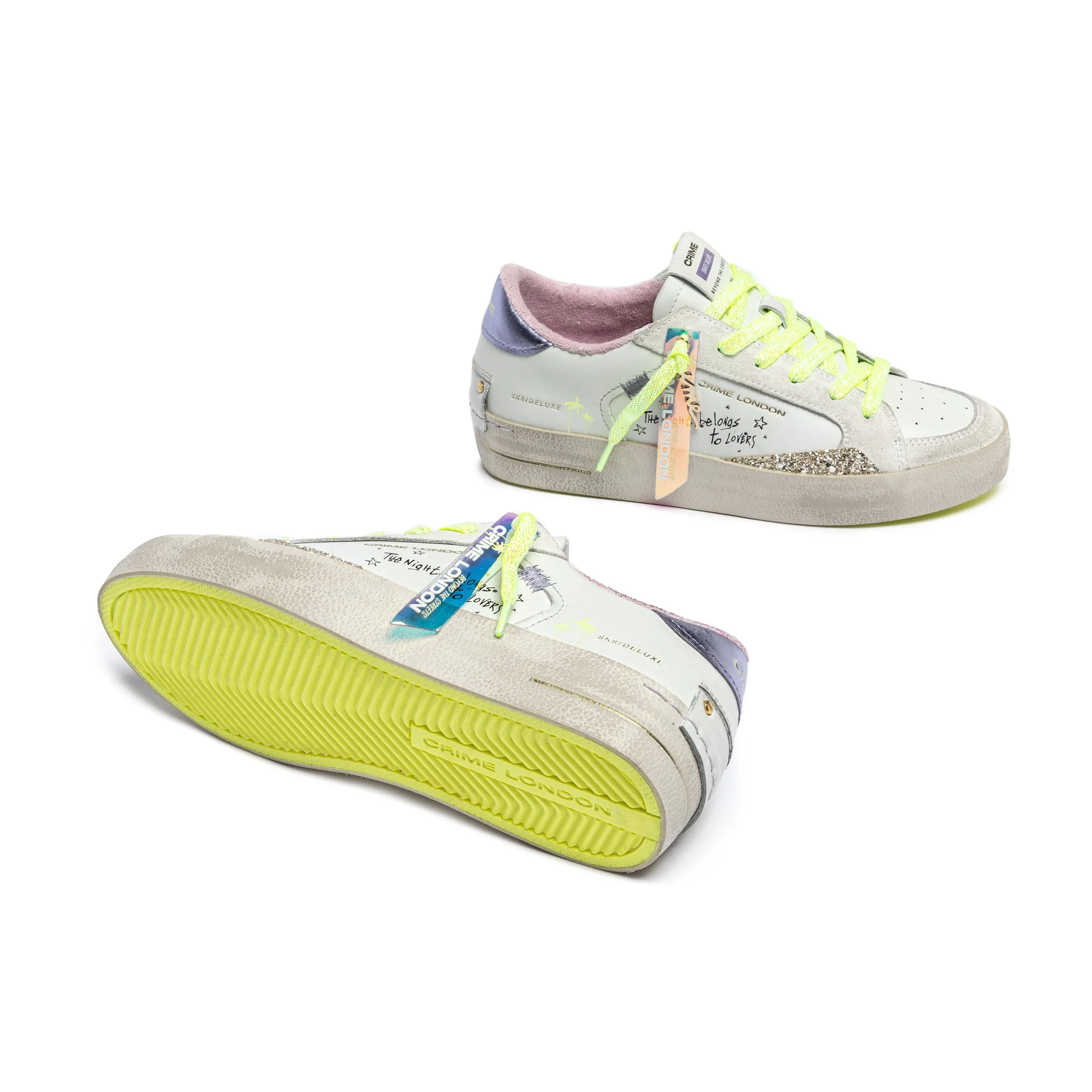 Crime London Electric Kiss Sk8 Deluxe Platform Trainers