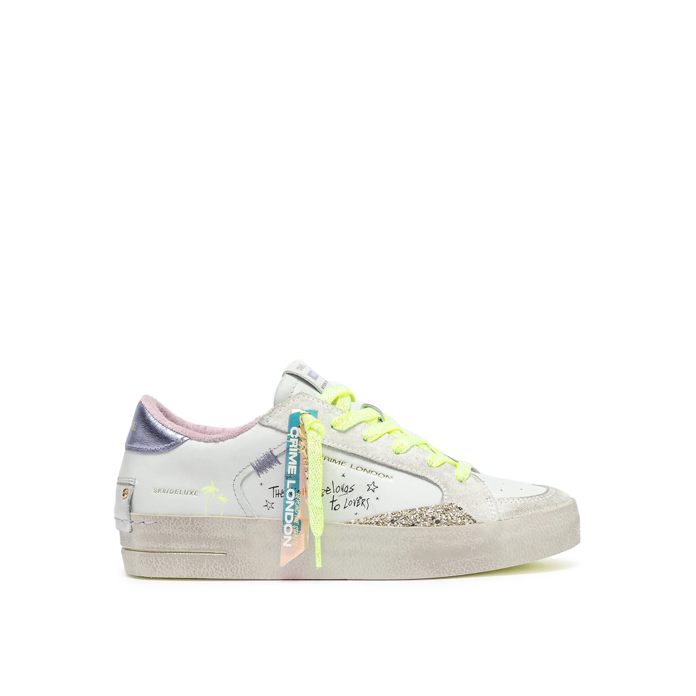 Crime London Electric Kiss Sk8 Deluxe Platform Trainers
