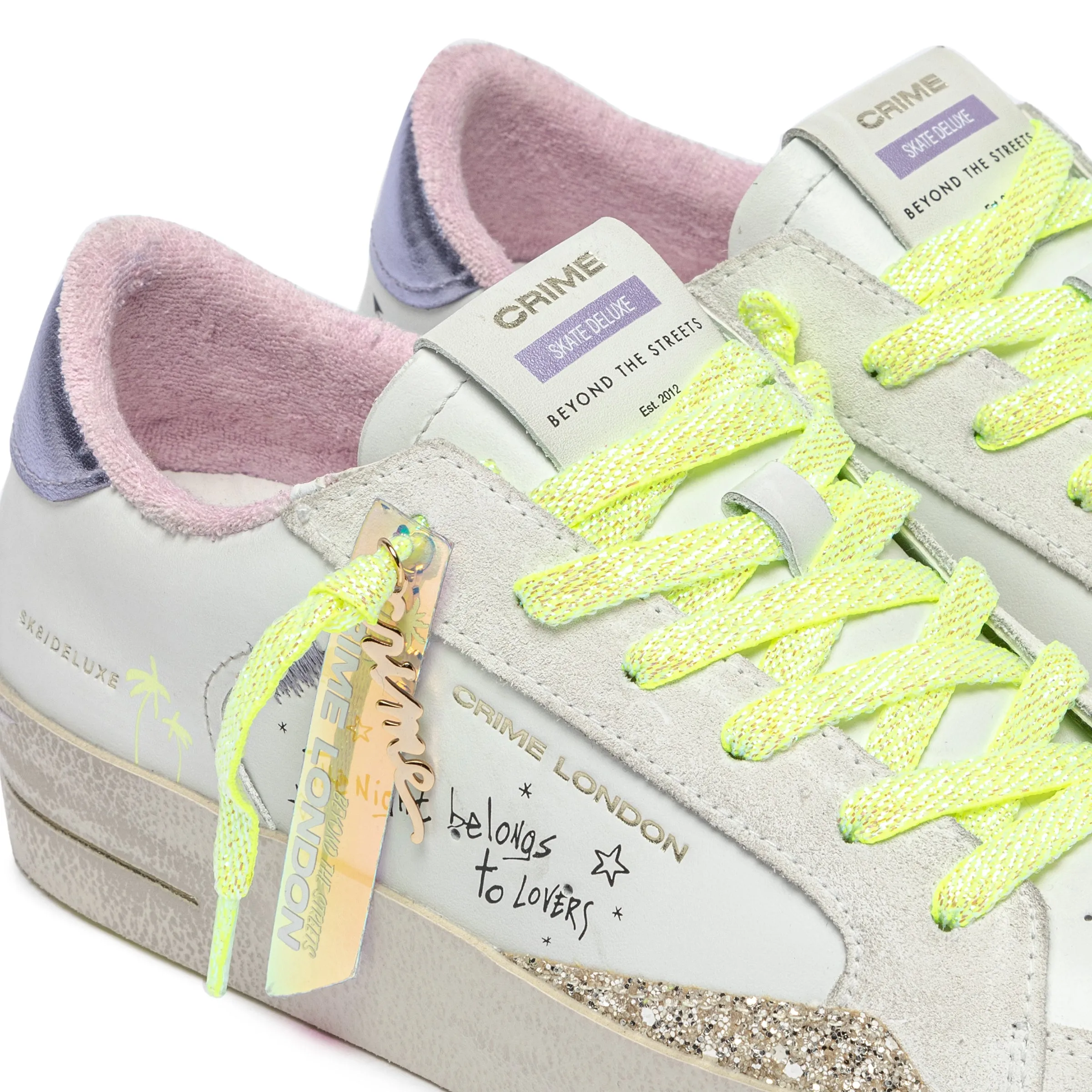 Crime London Electric Kiss Sk8 Deluxe Platform Trainers