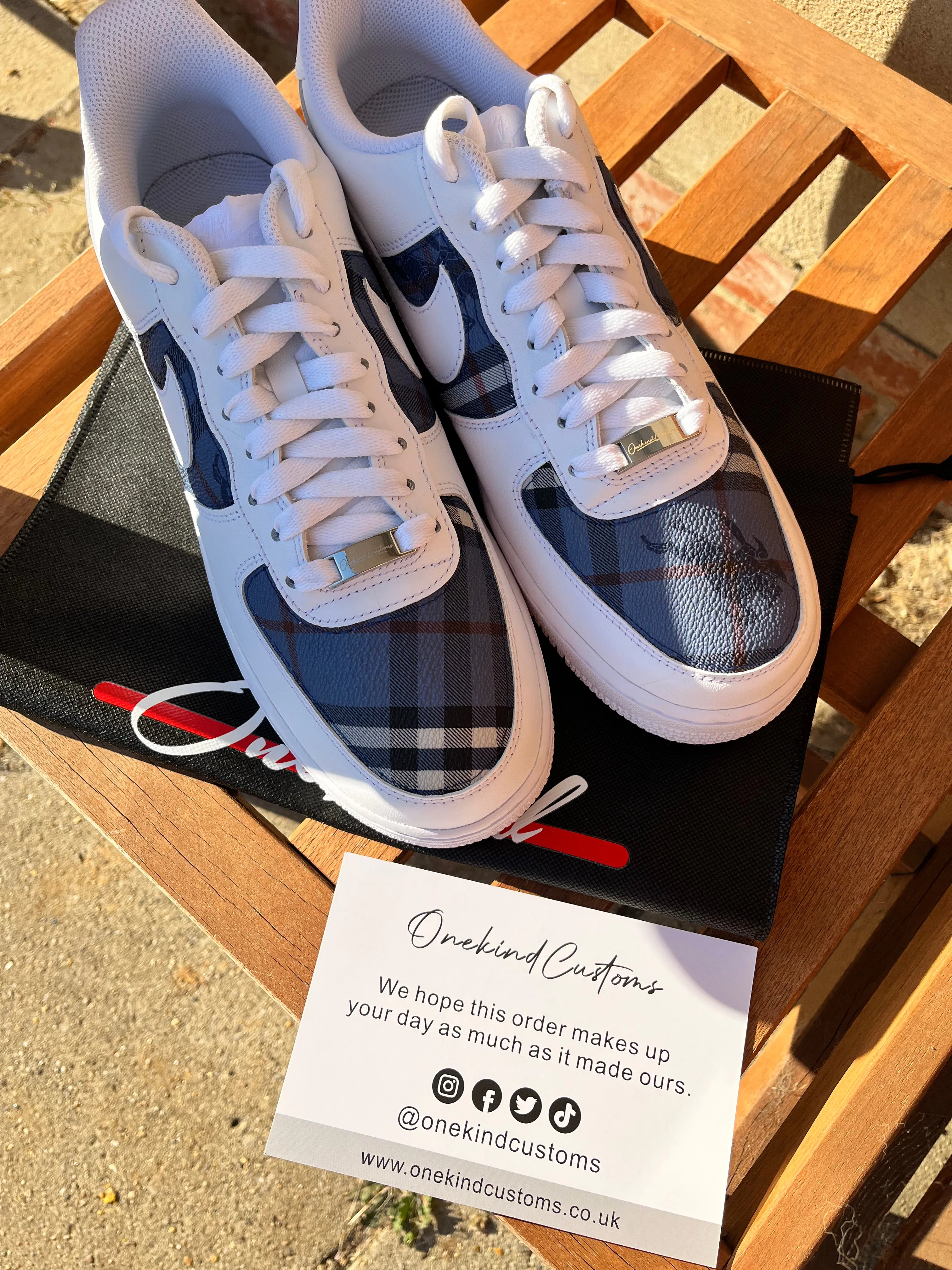 Custom Made BB Blue x Nike AF1's
